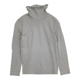 pyjama clothing ベルギー製 コットン ハイネック 長袖Ｔシャツ カットソー ロンＴ グレー レディース ピジャマクロージング【中古】5-1221M∞