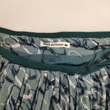 mina perhonen mousse 刺繍 ss5865 リネン サイズ38 スカート ブルー レディース ミナペルホネン【中古】5-1218M∞