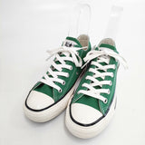 CONVERSE 新品 ALL STAR US COLORS OX 24cm オールスター ローカット スニーカー グリーン レディース コンバース【中古】5-1217G◎