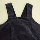 veritecoeur VC-2440 コーデュロイジャンパースカート ノースリーブ ワンピース ネイビー レディース ヴェリテクール【中古】5-1106T∞