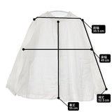 nest Robe リネンスタンドフリルブラウス 01175-1112-33 ブラウス シャツ ホワイト レディース ネストローブ【中古】6-0323M∞