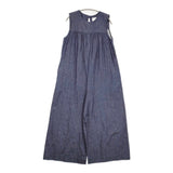 CHILD WOMAN 3 ET DEMI別注 デニムオールインワン 定価34100円 ノースリーブ ツナギ ブルー レディース チャイルドウーマン【中古】5-0926S♪#