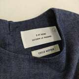 CHILD WOMAN 3 ET DEMI別注 デニムオールインワン 定価34100円 ノースリーブ ツナギ ブルー レディース チャイルドウーマン【中古】5-0926S♪#