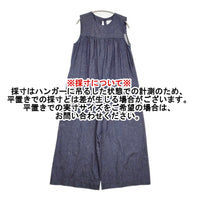 CHILD WOMAN 3 ET DEMI別注 デニムオールインワン 定価34100円 ノースリーブ ツナギ ブルー レディース チャイルドウーマン【中古】5-0926S♪#