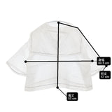 ROBE de PEAU ラミーリネン グランド セーラーカラー ブラウス シャツ ホワイト レディース ローブデポー【中古】6-0425S∞