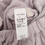 nest Robe リネン天然染め近江晒しバルーンパンツ 定価30800円 01251-1077 パンツ 25SS ラベンダー レディース ネストローブ【中古】5-0926M♪