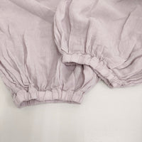 nest Robe リネン天然染め近江晒しバルーンパンツ 定価30800円 01251-1077 パンツ 25SS ラベンダー レディース ネストローブ【中古】5-0926M♪