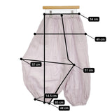 nest Robe リネン天然染め近江晒しバルーンパンツ 定価30800円 01251-1077 パンツ 25SS ラベンダー レディース ネストローブ【中古】5-0926M♪