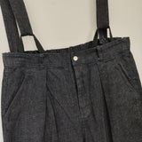 nest Robe/UpcycleLino 01241-1476 デニムサスペンダー パンツ ネイビー レディース ネストローブ/アップサイクルリノ【中古】5-1224G∞