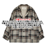 nest Robe コットンヘビーツイルチェックシャツジャケット 01233-1027 定価46200円 23AW グレー レディース ネストローブ【中古】5-0926T♪
