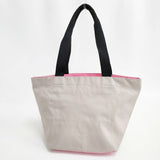 Herve Chapelier 925N ナイロン舟型ショルダーL ダブルハンドル トートバッグ ショルダーバッグ ベージュ ピンク レディース エルベ・シャプリエ【中古】6-0406G∞