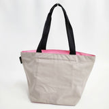 Herve Chapelier 925N ナイロン舟型ショルダーL ダブルハンドル トートバッグ ショルダーバッグ ベージュ ピンク レディース エルベ・シャプリエ【中古】6-0406G∞