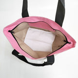 Herve Chapelier 925N ナイロン舟型ショルダーL ダブルハンドル トートバッグ ショルダーバッグ ベージュ ピンク レディース エルベ・シャプリエ【中古】6-0406G∞