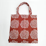 marimekko Puketti プケッティ ファブリックバッグ 花柄 トートバッグ レッド ホワイト レディース マリメッコ【中古】6-0406G∞