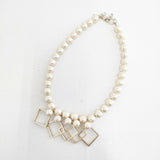 petite robe noire コットンパール アクセサリー ネックレス アイボリー レディース プティローブノアー【中古】5-1108G◎