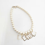 petite robe noire コットンパール アクセサリー ネックレス アイボリー レディース プティローブノアー【中古】5-1108G◎