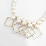 petite robe noire コットンパール アクセサリー ネックレス アイボリー レディース プティローブノアー【中古】5-1108G◎