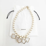 petite robe noire コットンパール アクセサリー ネックレス アイボリー レディース プティローブノアー【中古】5-1108G◎