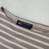 SAINT JAMES バスクシャツ T3 ボーダー 長袖Ｔシャツ カットソー ロンＴ ピンク グレージュ レディース セントジェームス【中古】5-1229M∞
