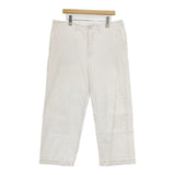 Toujours コットン サイズ2 ワイド デニムパンツ ホワイト レディース トゥジュー【中古】5-1220G∞