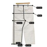 Toujours コットン サイズ2 ワイド デニムパンツ ホワイト レディース トゥジュー【中古】5-1220G∞