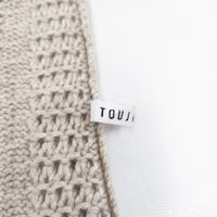 Toujours カシミヤ ニットアームウォーマー 定価25200円 手袋 ベージュ レディース トゥジュー【中古】5-1006T◎