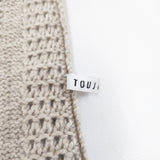 Toujours カシミヤ ニットアームウォーマー 定価25200円 手袋 ベージュ レディース トゥジュー【中古】5-1006T◎