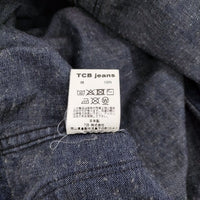 TCB jeans SEAMENS JAMPERS シーメンスジャンパー サイズ38 デニムジャケット ネイビー メンズ ティーシービージーンズ【中古】5-0926M♪