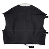 CITYSHOP ウールナイロン ベスト ブラック レディース シティショップ【中古】5-1020T∞