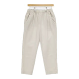 Morris&Sons １タック イージーパンツ bigpoc23s1 ポリエステルストレッチ パンツ オフホワイト レディース モリスアンドサンズ【中古】6-0323M∞