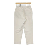 Morris&Sons １タック イージーパンツ bigpoc23s1 ポリエステルストレッチ パンツ オフホワイト レディース モリスアンドサンズ【中古】6-0323M∞