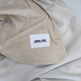 Morris&Sons １タック イージーパンツ bigpoc23s1 ポリエステルストレッチ パンツ オフホワイト レディース モリスアンドサンズ【中古】6-0323M∞