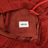 Morris&Sons １タック ウールイージー パンツ レッド レディース モリスアンドサンズ【中古】5-1020T∞