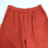 Morris&Sons １タック ウールイージー パンツ レッド レディース モリスアンドサンズ【中古】5-1020T∞