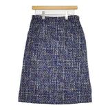 JUNKO SHIMADA PART2 BY JUNKO SHIMADA ミックスツイード スカート ブルー マルチ レディース ジュンコシマダ【中古】5-1020T∞