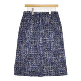 JUNKO SHIMADA PART2 BY JUNKO SHIMADA ミックスツイード スカート ブルー マルチ レディース ジュンコシマダ【中古】5-1020T∞