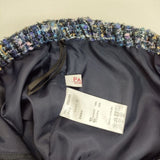 JUNKO SHIMADA PART2 BY JUNKO SHIMADA ミックスツイード スカート ブルー マルチ レディース ジュンコシマダ【中古】5-1020T∞