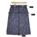 JUNKO SHIMADA PART2 BY JUNKO SHIMADA ミックスツイード スカート ブルー マルチ レディース ジュンコシマダ【中古】5-1020T∞
