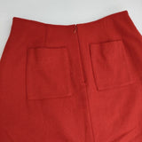 FRICOT PLUS フリコットプラス ウール ロングスカート レッド レディース【中古】5-1020T∞