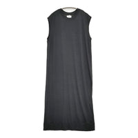 WRAPINKNOT SLEEVELESS DRESS 定価30800円 ウール ノースリーブ ワンピース 25SS チャコールグレー レディース ラッピンノット【中古】5-0926M♪