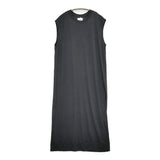 WRAPINKNOT SLEEVELESS DRESS 定価30800円 ウール ノースリーブ ワンピース 25SS チャコールグレー レディース ラッピンノット【中古】5-0926M♪