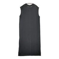 WRAPINKNOT SLEEVELESS DRESS 定価30800円 ウール ノースリーブ ワンピース 25SS チャコールグレー レディース ラッピンノット【中古】5-0926M♪