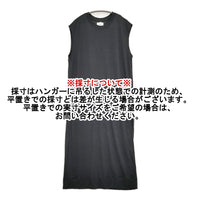 WRAPINKNOT SLEEVELESS DRESS 定価30800円 ウール ノースリーブ ワンピース 25SS チャコールグレー レディース ラッピンノット【中古】5-0926M♪