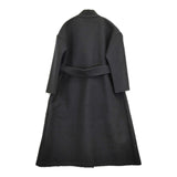 homspun 172-0091 サイズM ウール コート ブラック レディース ホームスパン【中古】5-1115A♪