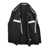 homspun 172-0091 サイズM ウール コート ブラック レディース ホームスパン【中古】5-1115A♪