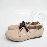 BIRKENSTOCK SAUNDERS パテントレザー エナメル サイズ39 シューズ・靴 ベージュ レディース ビルケンシュトック【中古】6-0106G◎