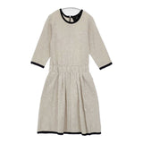 t.yamai paris jardin par t.yamai paris ギャザードレス ワンピース ベージュ レディース ティ ヤマイ パリ【中古】6-0228M∞