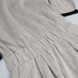 t.yamai paris jardin par t.yamai paris ギャザードレス ワンピース ベージュ レディース ティ ヤマイ パリ【中古】6-0228M∞
