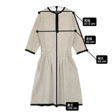 t.yamai paris jardin par t.yamai paris ギャザードレス ワンピース ベージュ レディース ティ ヤマイ パリ【中古】6-0228M∞