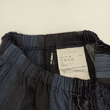 tricot COMME des GARCONS パッチワーク レース ベロア 製品染め ロングスカート AD2005 ネイビー レディース トリココムデギャルソン【中古】5-1020T∞